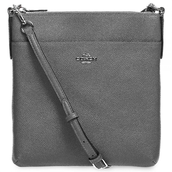 Coach Handbags - COACH Courier Crossbody in Polished SilverGunmetal